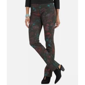 SOFT SURROUNDINGS Perfect Ponte Pants Petite Small‎ Marbled Pull On Straight Leg